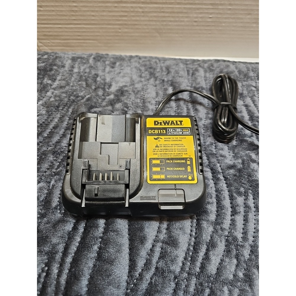 DEWALT DCB113 12-20V MAX Battery Charger 20 Volt For Saw, Drill, Grinder